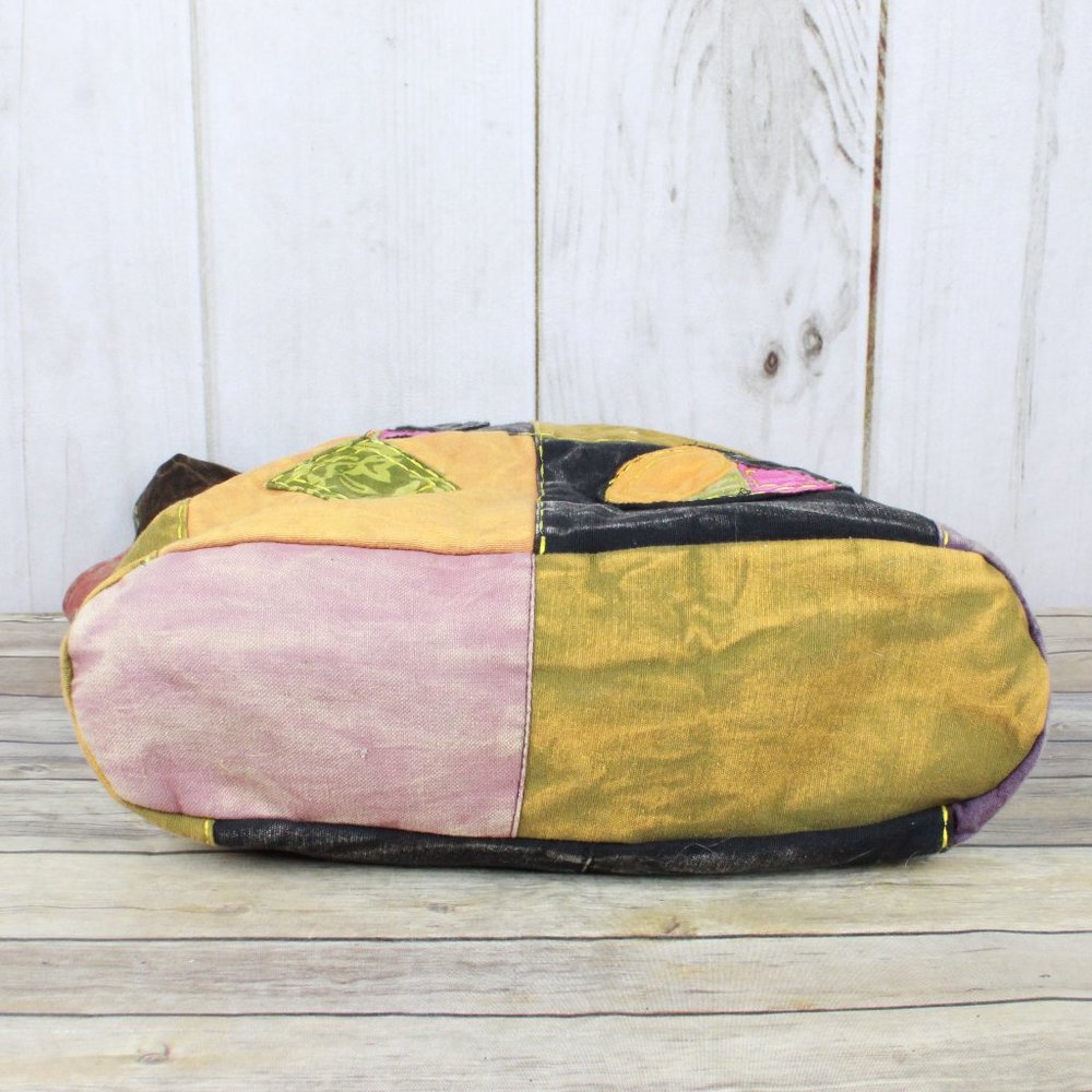 Women's Patchwork Boho Crossbody Shoulder Bag - Picture 7 of 12